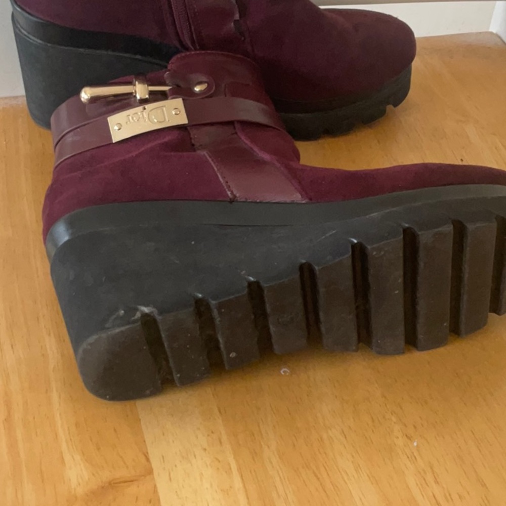 DiorWomen's Burgundy Ankle Boots - Picture 5 of 12